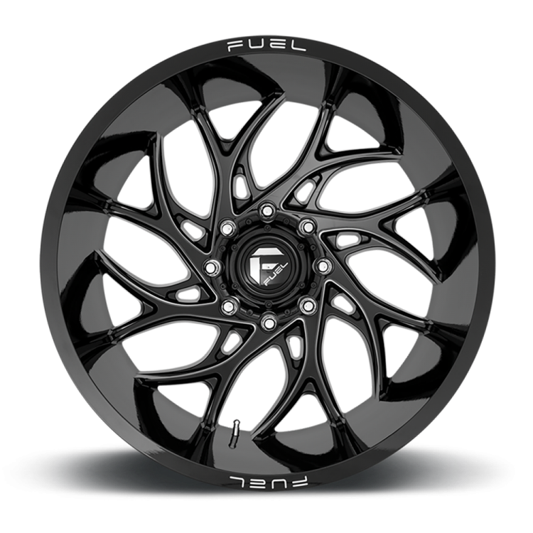 Kola z lehké slitiny D741 Runner Gloss Black Milled Fuel